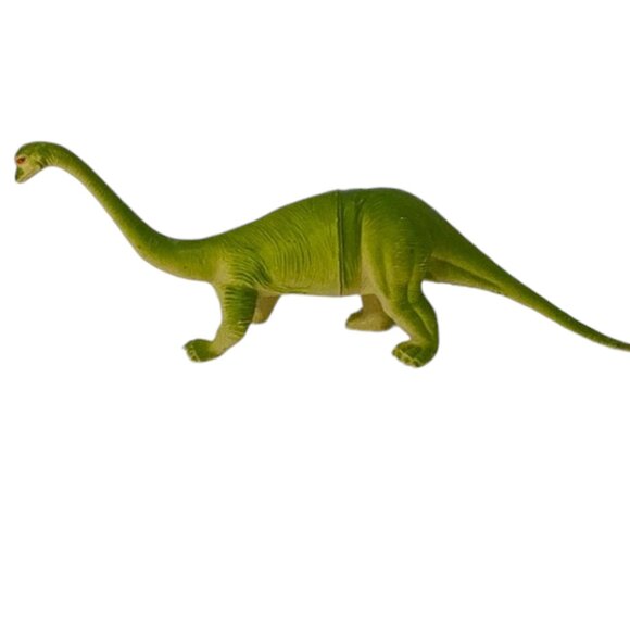 Vintage 1985 Imperial Green Brachiosaurus Brontosaurus Dinosaur Rubber Toy 12” - Picture 1 of 4